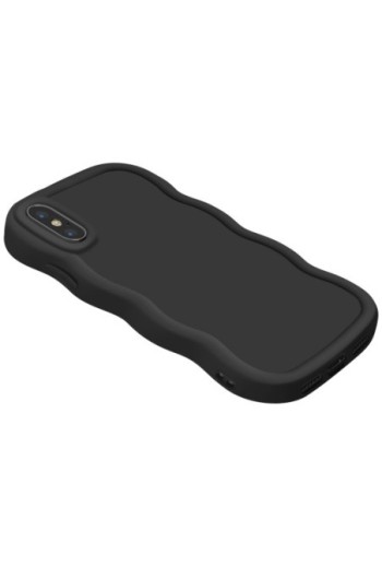 Custodia Antiurto in Silicone serie Candy Nera per iPhone X e XS
