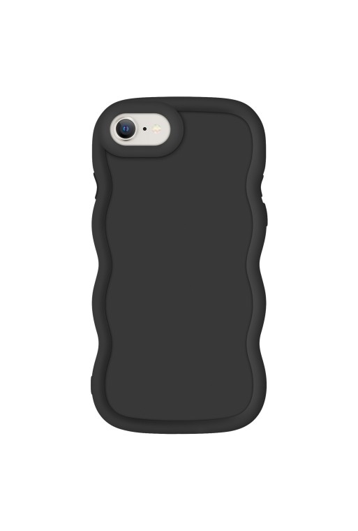 Custodia Antiurto in Silicone serie Candy Nera per iPhone 8 7 SE 2022 e SE 2020