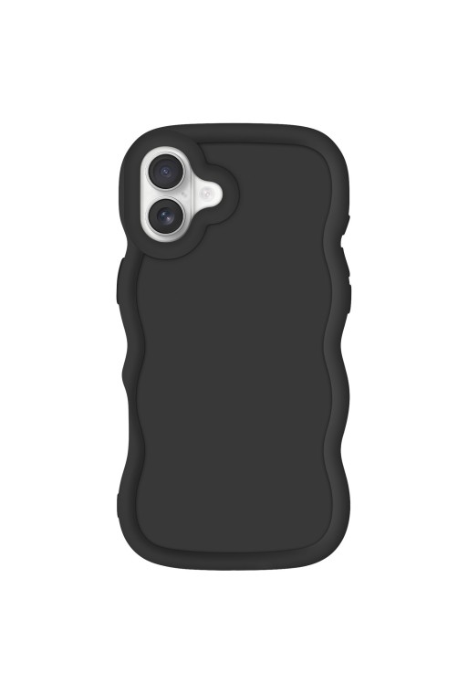 Custodia Antiurto in Silicone serie Candy Nera per iPhone 16