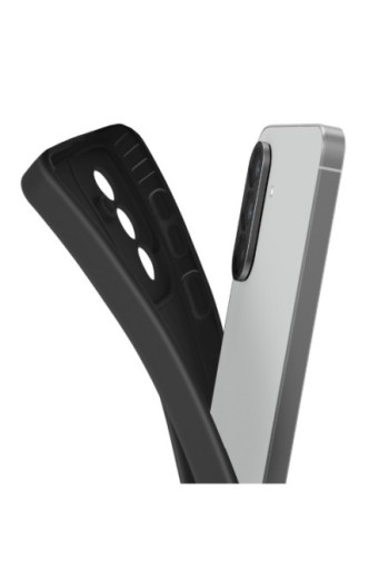 Custodia in silicone opaco Nero per Samsung Galaxy A56