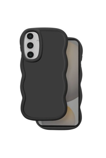 Custodia in silicone antiurto serie Candy Nero per Samsung Galaxy S24 FE