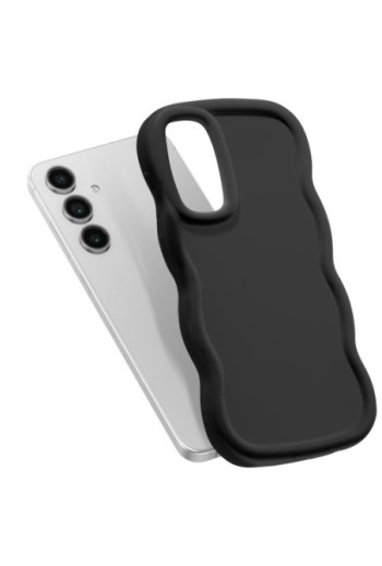 Custodia in silicone antiurto serie Candy Nero per Samsung Galaxy S24 FE