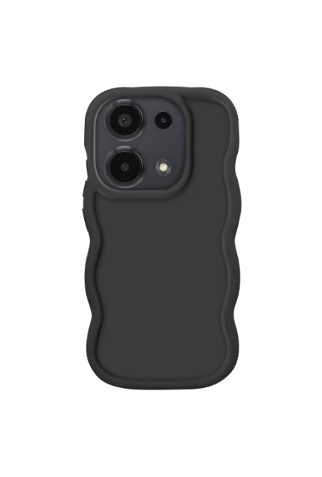Custodia in silicone antiurto serie Candy Nero per Xiaomi Redmi Note 13 Pro e Poco M6 Pro 4G