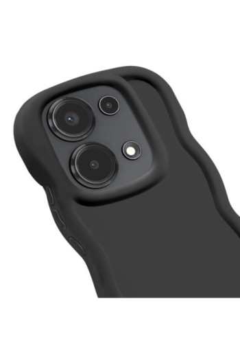 Custodia in silicone antiurto serie Candy Nero per Xiaomi Redmi Note 13 Pro e Poco M6 Pro 4G
