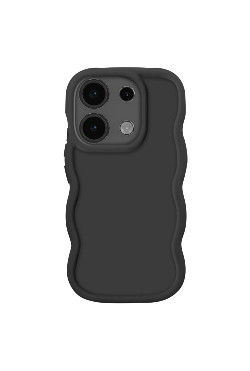 Custodia in silicone antiurto serie Candy Nero per Xiaomi Redmi Note 13 4G