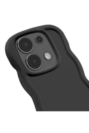 Custodia in silicone antiurto serie Candy Nero per Xiaomi Redmi Note 13 4G