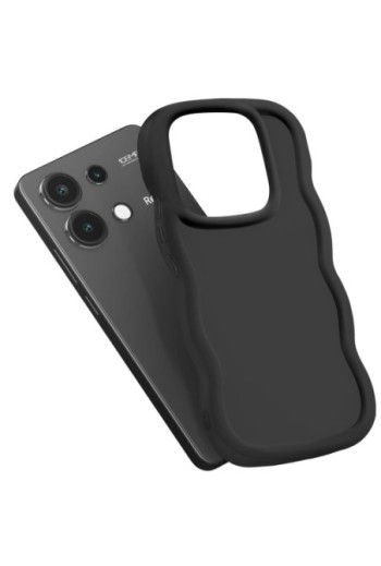 Custodia in silicone antiurto serie Candy Nero per Xiaomi Redmi Note 13 4G