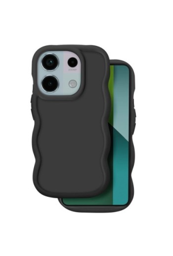 Custodia Antiurto in Silicone serie Candy Nera per Xiaomi Redmi Note 13 Pro
