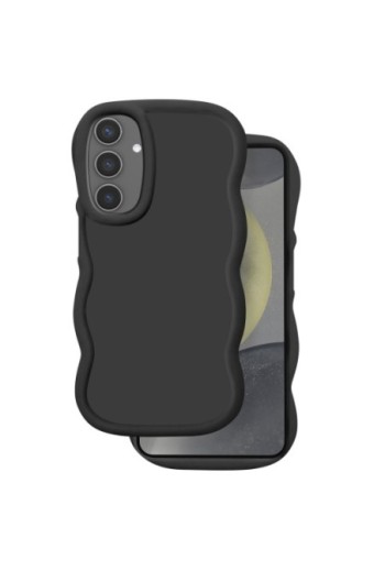 Custodia Antiurto in Silicone serie Candy Nera per Samsung Galaxy S25 e S24
