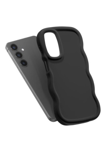 Custodia Antiurto in Silicone serie Candy Nera per Samsung Galaxy S25 e S24