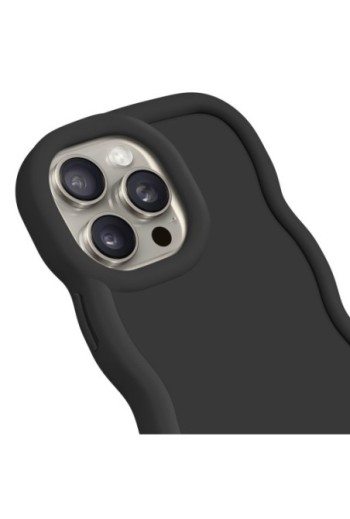 Custodia Antiurto in Silicone serie Candy Nera per iPhone 15 Pro Max
