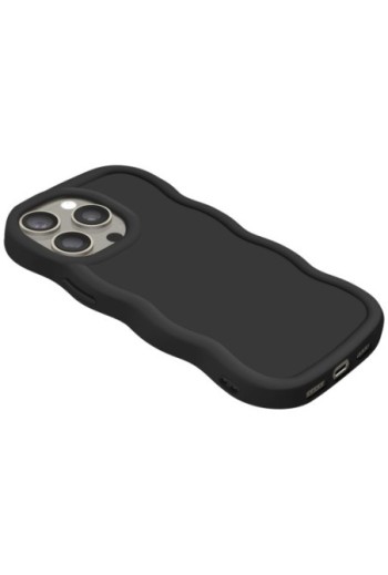 Custodia Antiurto in Silicone serie Candy Nera per iPhone 15 Pro Max