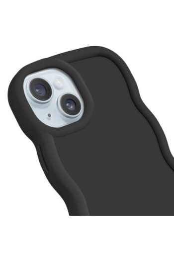 Custodia Antiurto in Silicone serie Candy Nera per iPhone 15
