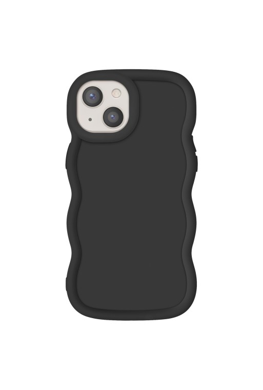 Custodia Antiurto in Silicone serie Candy Nera per iPhone 13