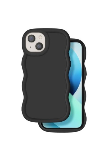 Custodia Antiurto in Silicone serie Candy Nera per iPhone 13
