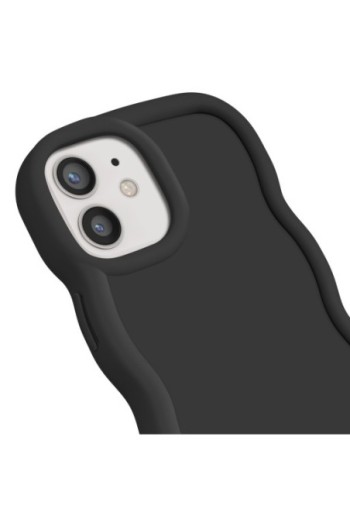 Custodia Antiurto in Silicone serie Candy Nera per iPhone 12 e 12 Pro