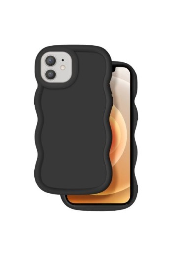 Custodia Antiurto in Silicone serie Candy Nera per iPhone 12 e 12 Pro