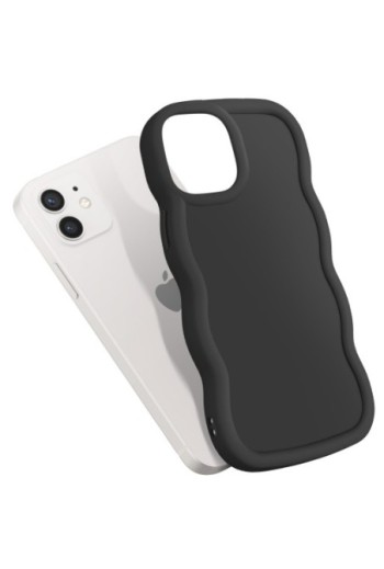 Custodia Antiurto in Silicone serie Candy Nera per iPhone 12 e 12 Pro