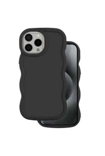 Custodia Antiurto serie Candy Nera per iPhone 15 Pro