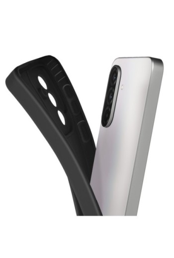 Custodia in Silicone Samsung Galaxy A36 con Fotocamera Protetta Nero