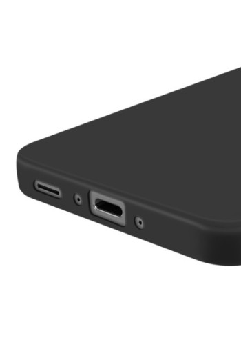 Custodia in Silicone Samsung Galaxy A36 con Fotocamera Protetta Nero