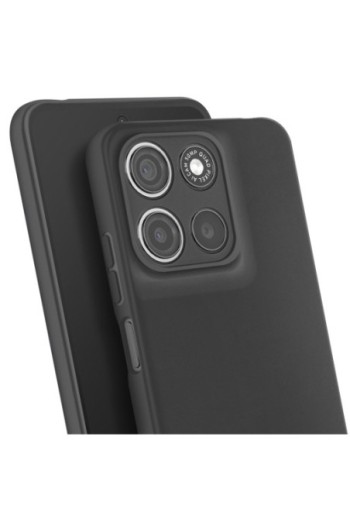 Cover in silicone opaco nero per Motorola Moto G15 e Moto G15 Power