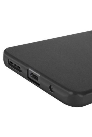 Cover in silicone opaco nero per Motorola Moto G15 e Moto G15 Power
