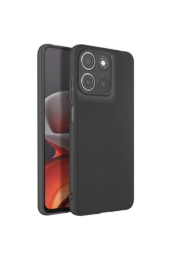 Cover in silicone opaco nero per Motorola Moto G15 e Moto G15 Power