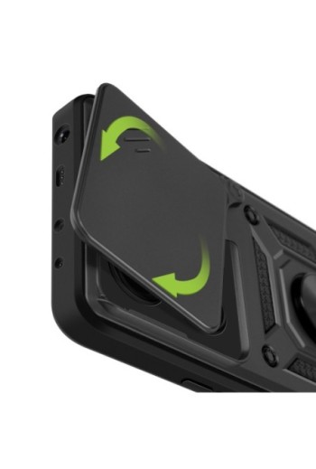 Cover Antiurto Xiaomi Redmi Note 14 4G Anello Magnetico Mayaxess Nera