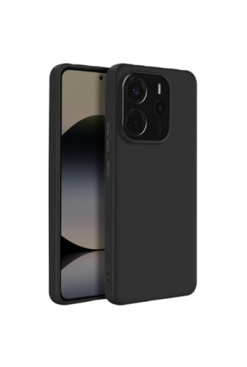 Cover Silicone Xiaomi Redmi Note 14 4G Morbida Sottile Nera Mayaxess