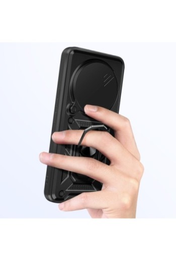 Cover Antiurto Honor Magic 7 Lite Anello Magnetico Mayaxess Nera