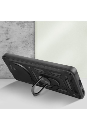 Cover Antiurto Honor Magic 7 Lite Anello Magnetico Mayaxess Nera