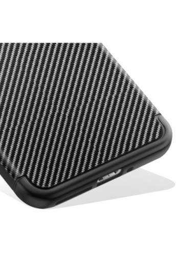 Custodia in carbonio per Xiaomi 15 Pro silicone antiurto nero