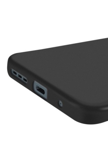 Cover in silicone opaco nero per Motorola Moto G05 ed E15