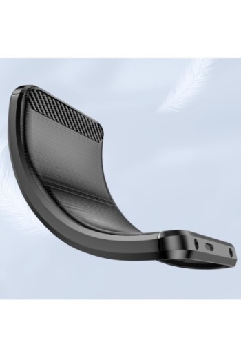 Custodia in Carbonio Flessibile Nera per Xiaomi Redmi Note 14 Pro e 14 Pro Plus