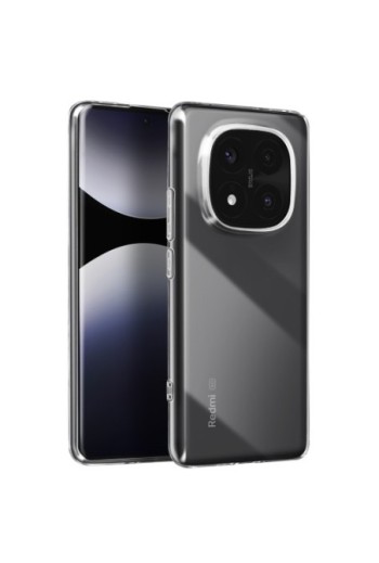 Custodia Silicone Trasparente per Xiaomi Redmi Note 14 Pro e 14 Pro Plus
