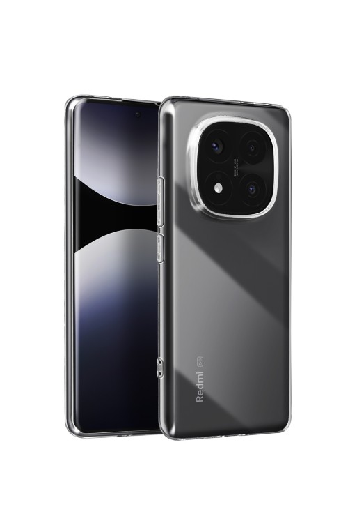 Custodia Silicone Trasparente per Xiaomi Redmi Note 14 Pro e 14 Pro Plus