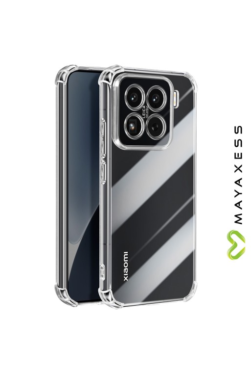 Custodia Antishock con Angoli Rinforzati Trasparente Mayaxess per Xiaomi 15 Pro