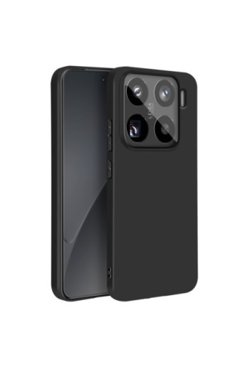 Custodia in Silicone Nera Mayaxess per Xiaomi 15 Pro