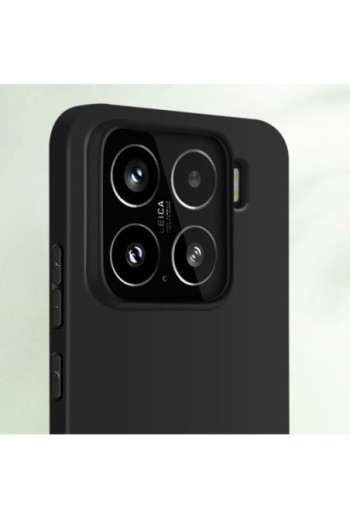 Custodia in Silicone Nera Mayaxess per Xiaomi 15