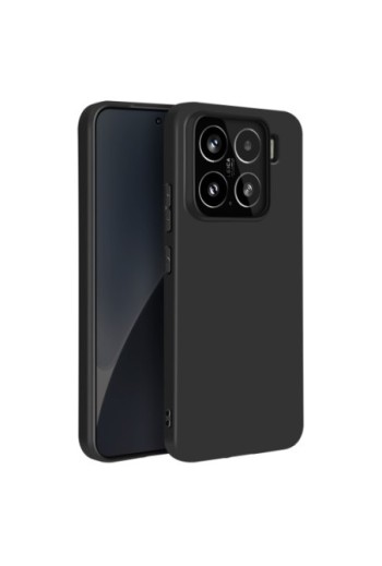 Custodia in Silicone Nera Mayaxess per Xiaomi 15