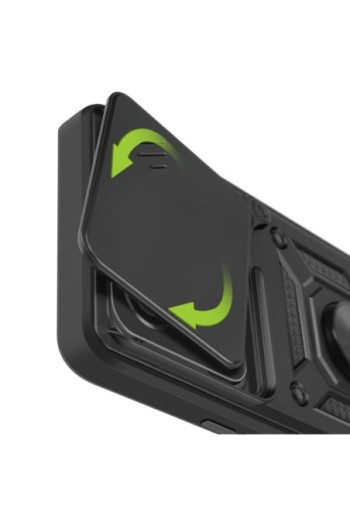 Custodia antiurto nera con anello magnetico Mayaxess Xiaomi 15 Pro