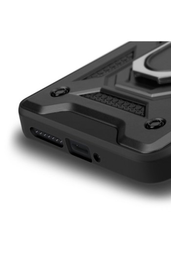 Custodia antiurto nera con anello magnetico Mayaxess Xiaomi 15 Pro