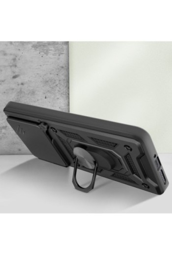 Custodia antiurto nera con anello magnetico Mayaxess Xiaomi 15 Pro