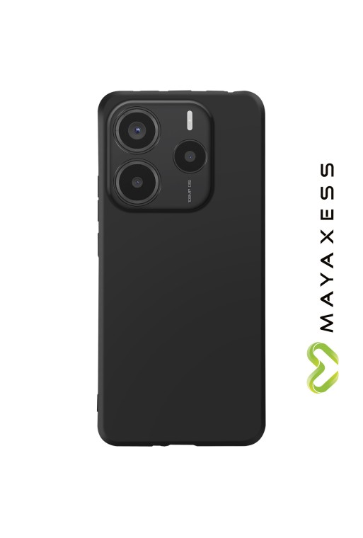 Cover in Silicone Nera Mayaxess per Xiaomi Redmi Note 14 5G