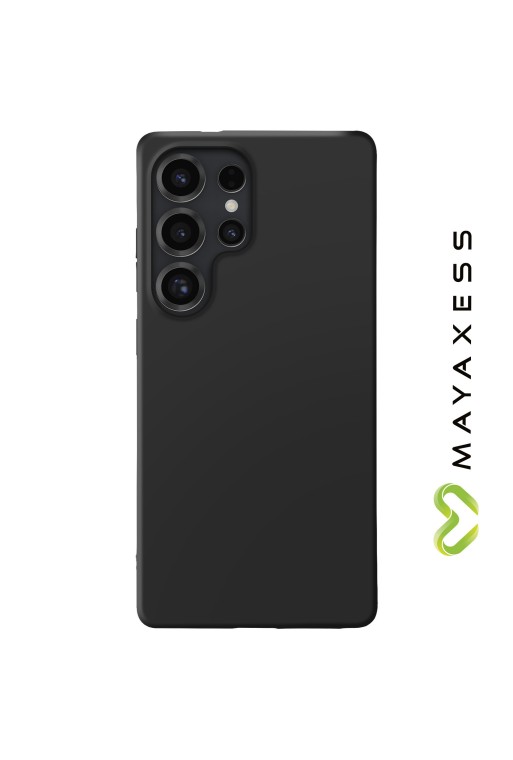 Cover in Silicone Nera Mayaxess per Samsung Galaxy S25 Ultra