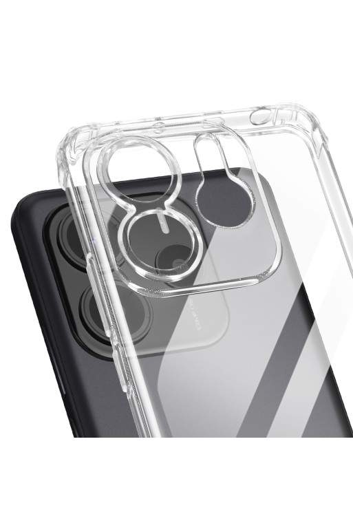 Custodia antiurto con angoli rinforzati trasparente per Xiaomi Redmi Note 14 5G