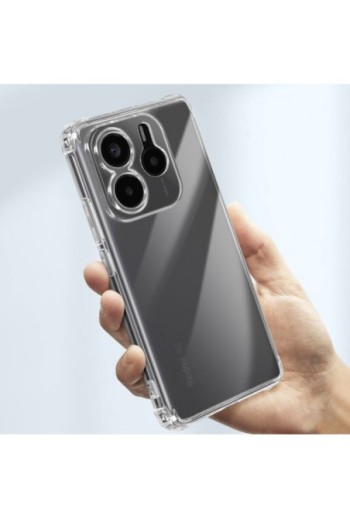 Custodia antiurto con angoli rinforzati trasparente per Xiaomi Redmi Note 14 5G