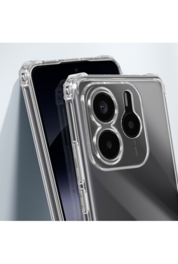 Custodia antiurto con angoli rinforzati trasparente per Xiaomi Redmi Note 14 5G