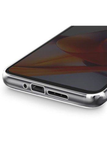 Custodia in silicone morbido trasparente per Motorola Moto G75